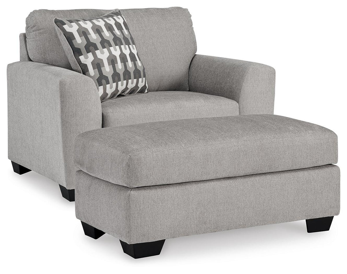 Avenal Park Oversized Chair and Ottoman - 50805U1 - product view or room setting; complete kit and included component views (supplier image 1)