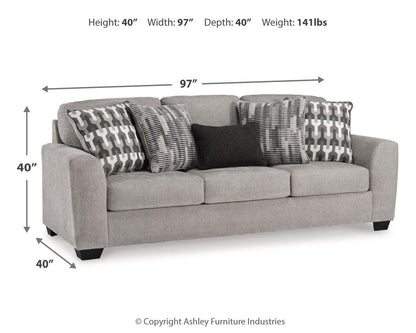 Avenal Park Sofa - 5080538 - approximate manufacturer dimensions (supplier image 7)