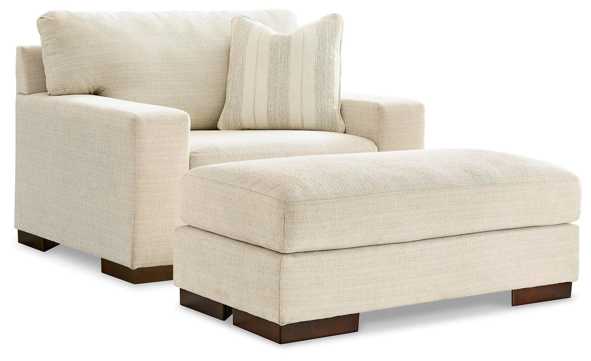 Maggie Oversized Chair and Ottoman - 52003U6 - product view or room setting; complete kit and included component views (supplier image 2)