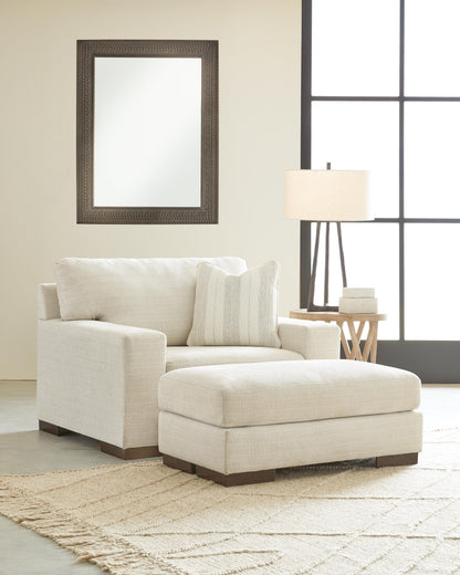 Maggie Oversized Chair and Ottoman - 52003U6 - product view or room setting; complete kit and included component views (supplier image 1)