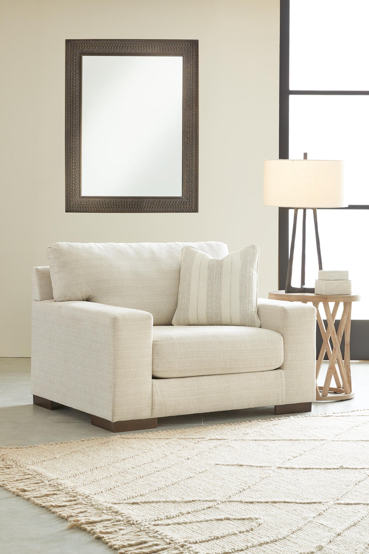 Maggie Oversized Chair and Ottoman - 52003U6 - product view or room setting; complete kit and included component views (supplier image 12)