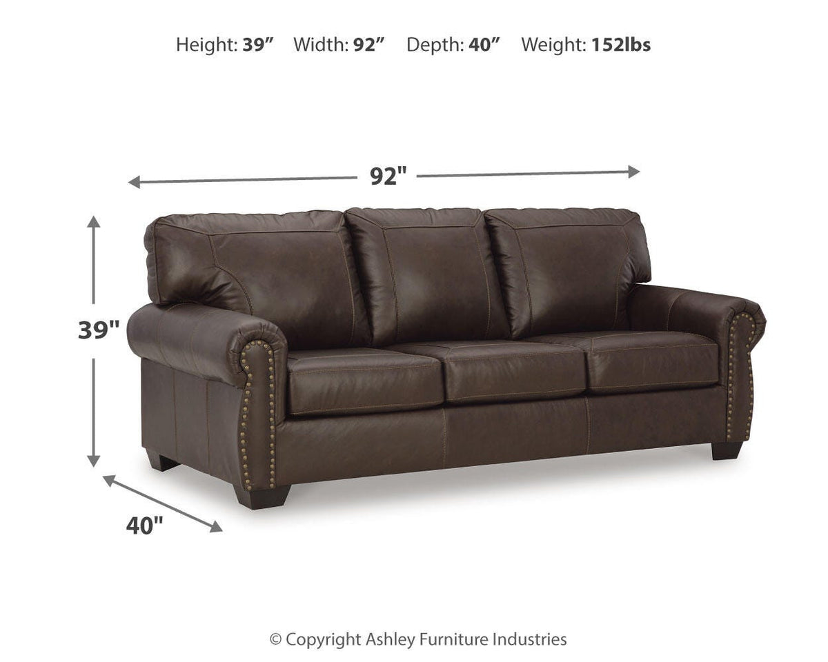 Colleton Living Room Sets - 52107U3 - approximate manufacturer dimensions (supplier image 15)