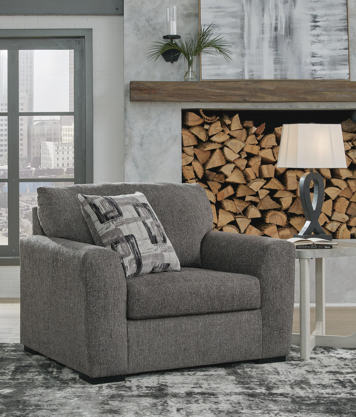Gardiner Oversized Chair and Ottoman - 52404U2 - product view or room setting; complete kit and included component views (supplier image 13)