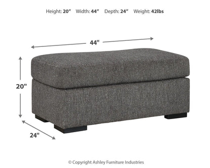 Gardiner Oversized Chair and Ottoman - 52404U2 - approximate manufacturer dimensions (supplier image 12)