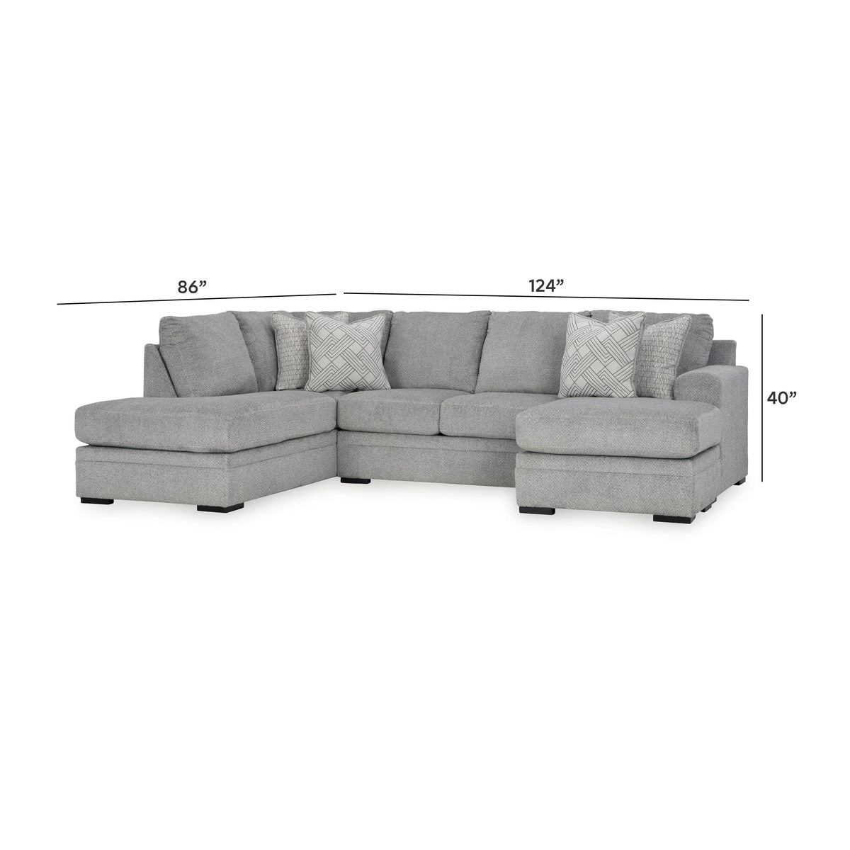 Casselbury Sectional - 52906S2 - approximate manufacturer dimensions (supplier image 21)