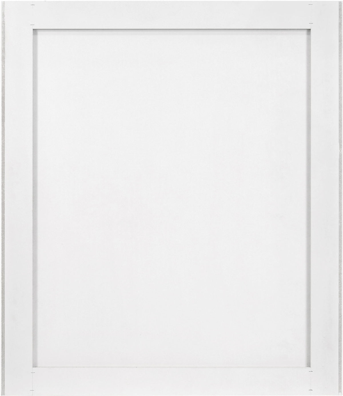 Modernist - Mirror With Stainless Steel Base - White