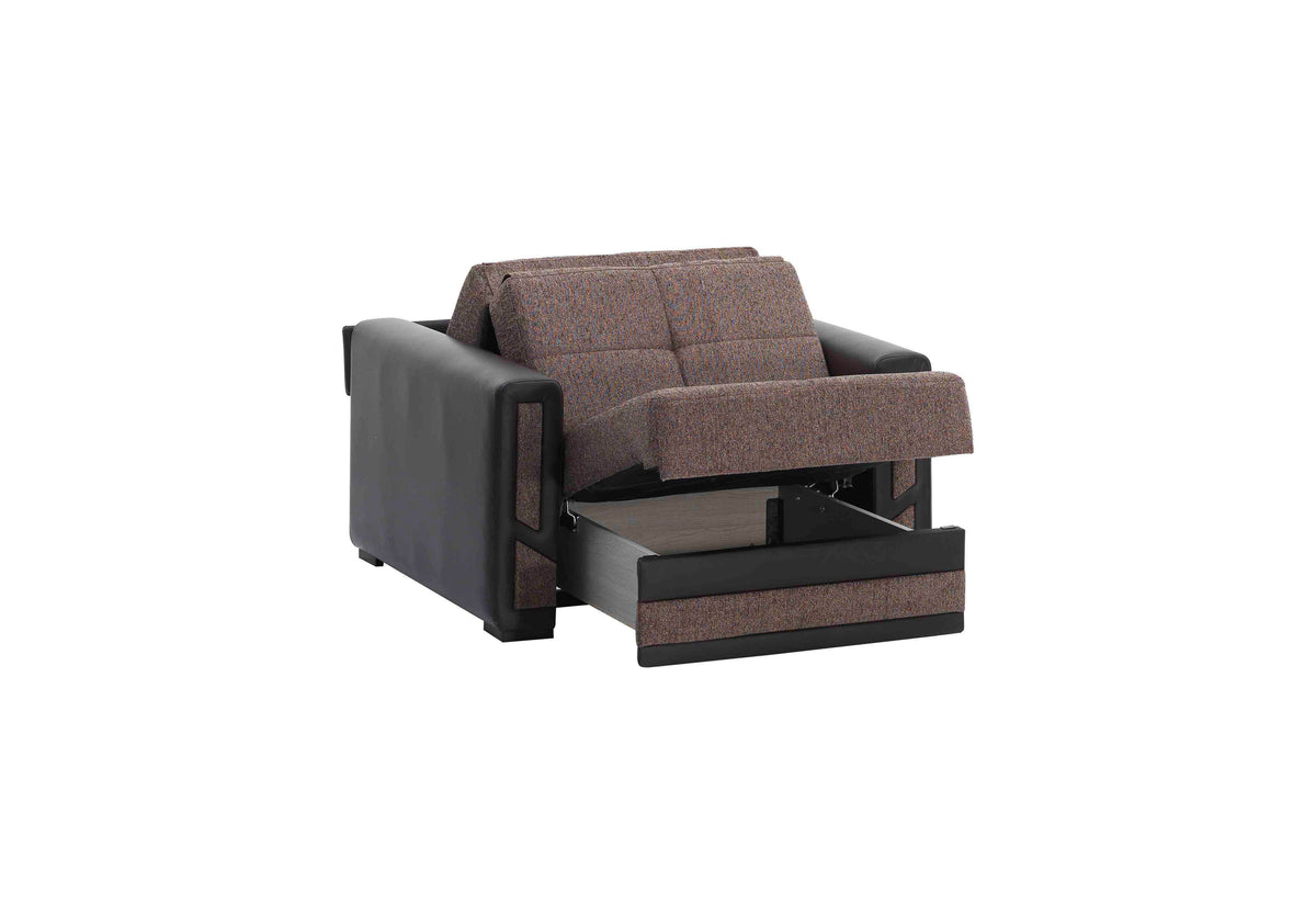 Ottomanson Mondomax - Upholstered Convertible Armchair With Storage