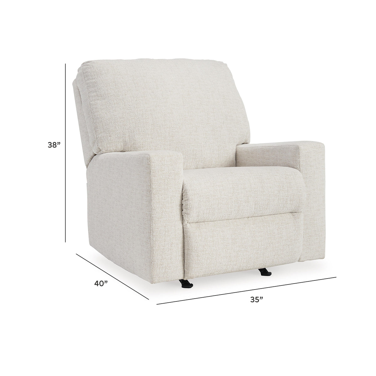 Rannis Recliner - 5360325 - approximate manufacturer dimensions (supplier image 9)