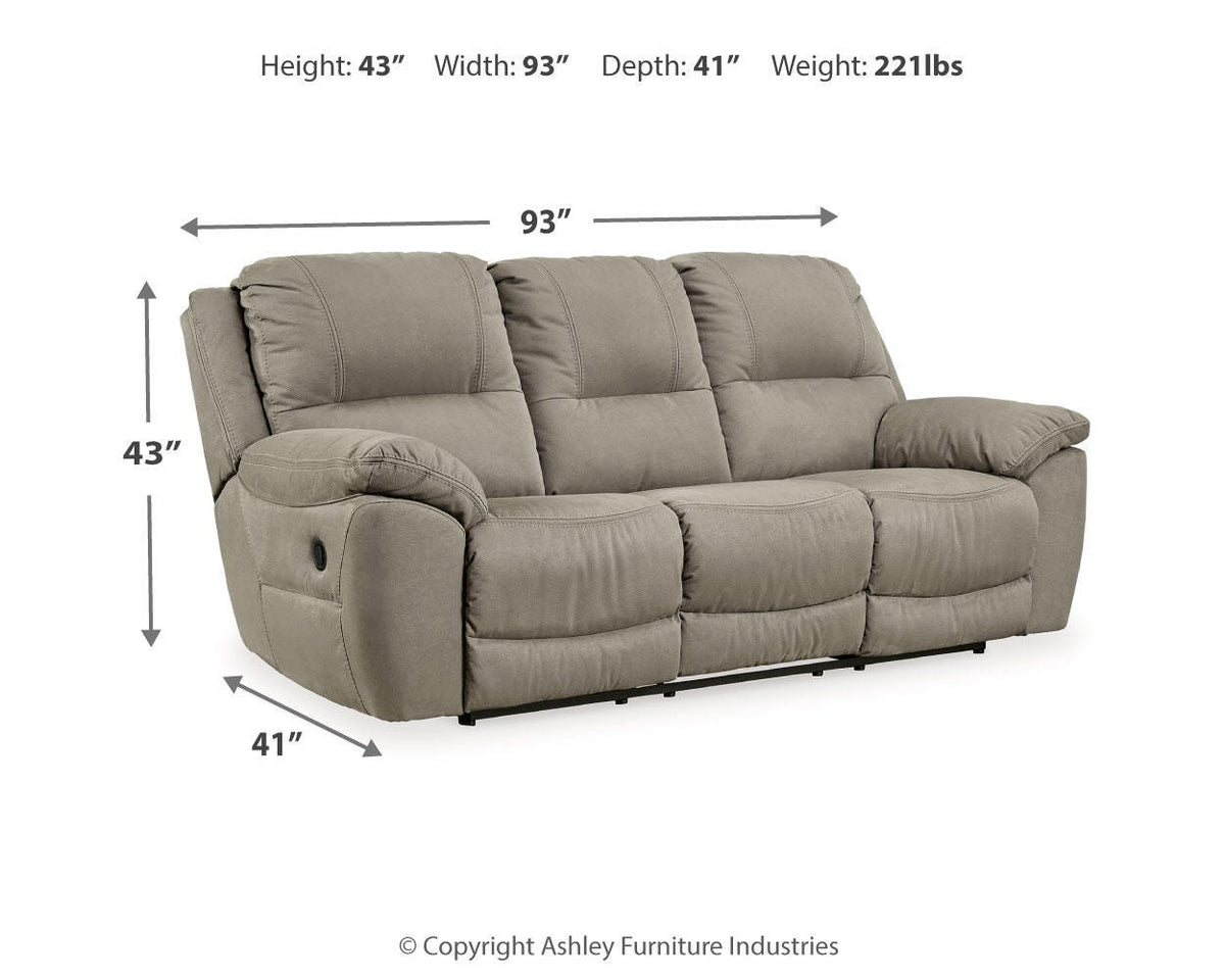 Next-Gen Gaucho Reclining Sofa - 5420388 - approximate manufacturer dimensions (supplier image 8)