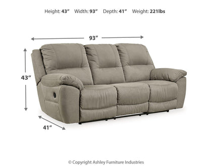 Next-Gen Gaucho Reclining Sofa - 5420388 - approximate manufacturer dimensions (supplier image 8)