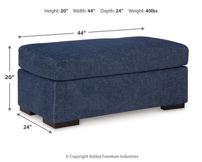Evansley Ottoman - 5450214 - approximate manufacturer dimensions (supplier image 12)