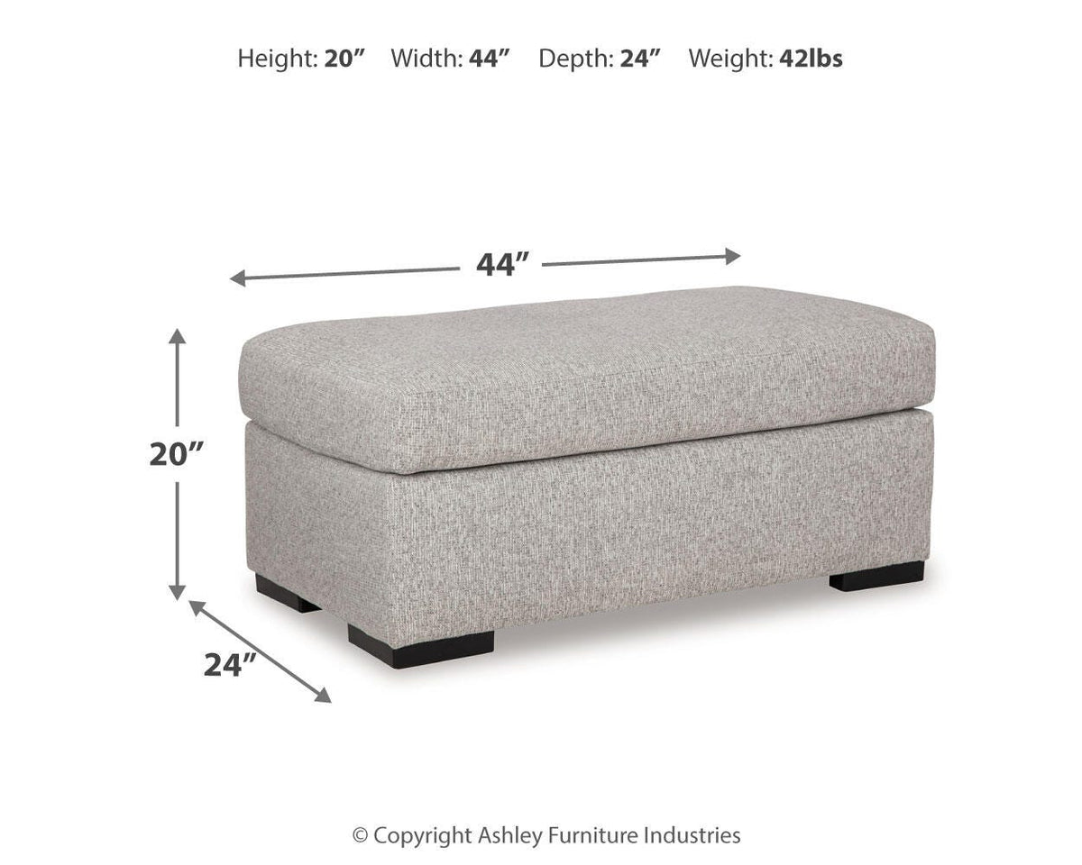 Evansley Ottoman - 5450314 - approximate manufacturer dimensions (supplier image 6)