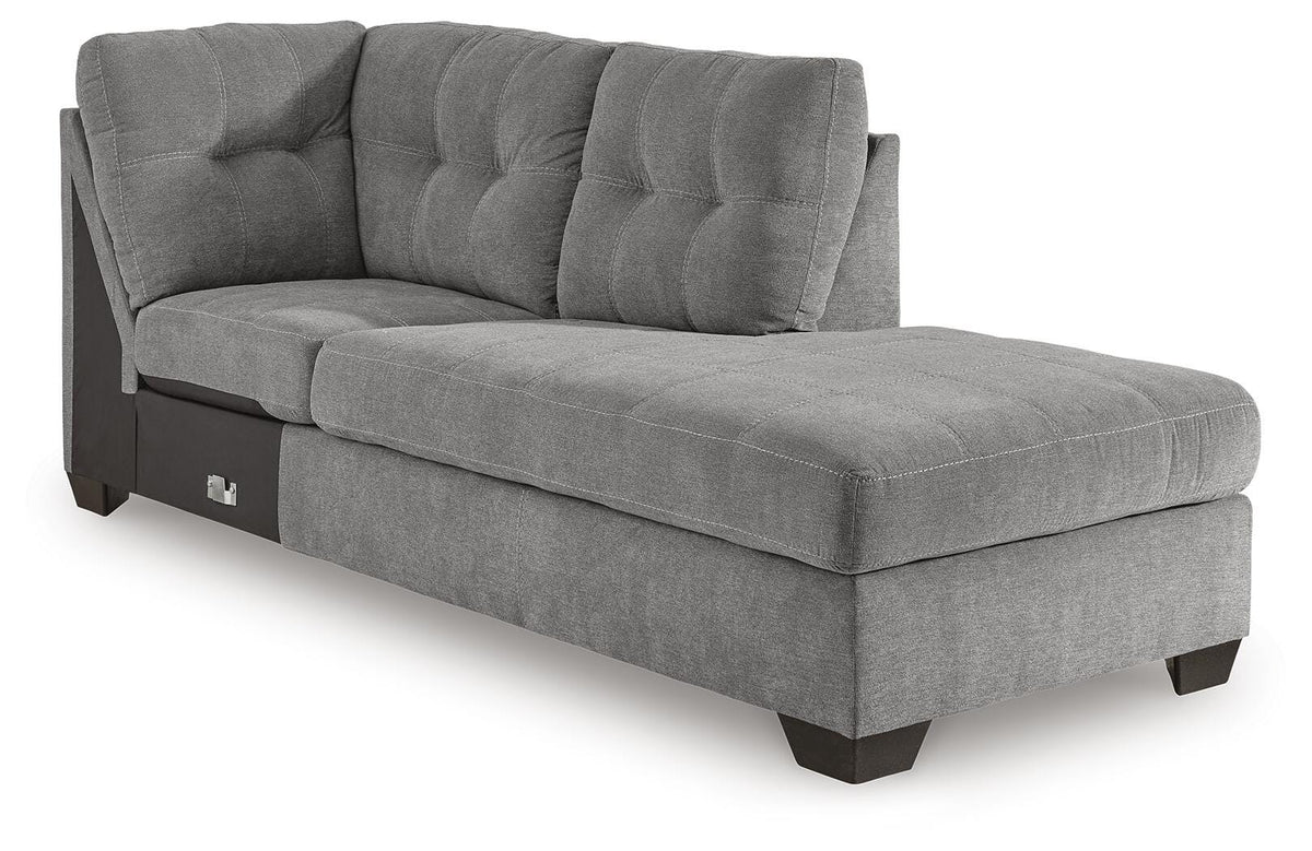 Marleton 2-Piece Sectional and Ottoman - 55305U1 - product view or room setting; complete kit and included component views (supplier image 6)