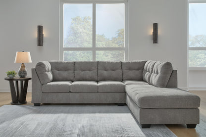 Marleton 2-Piece Sectional and Ottoman - 55305U1 - product view or room setting; complete kit and included component views (supplier image 14)