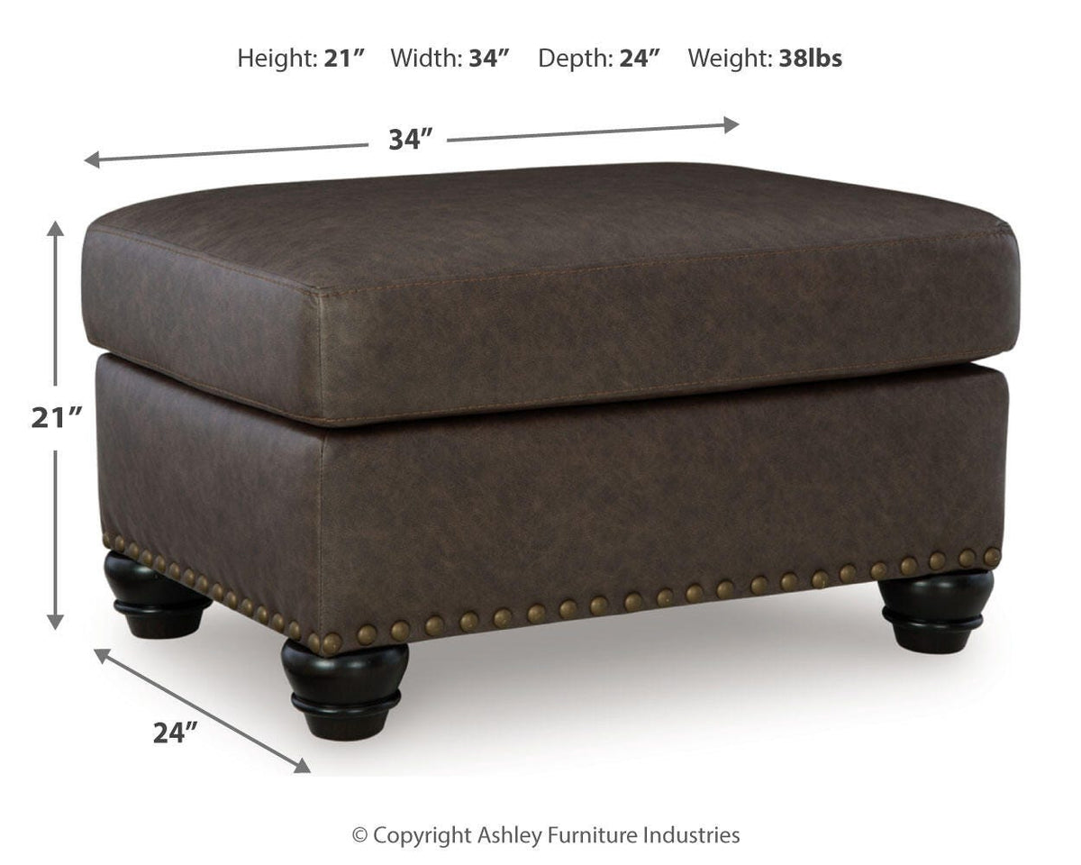 Roxmere Ottoman - 5550314 - approximate manufacturer dimensions (supplier image 6)