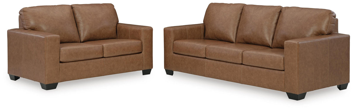 Bolsena sofa and loveseat set, Caramel, 55603U1: original supplier product or room view; only listed sofa and loveseat included. Castillo Furniture, Philadelphia.