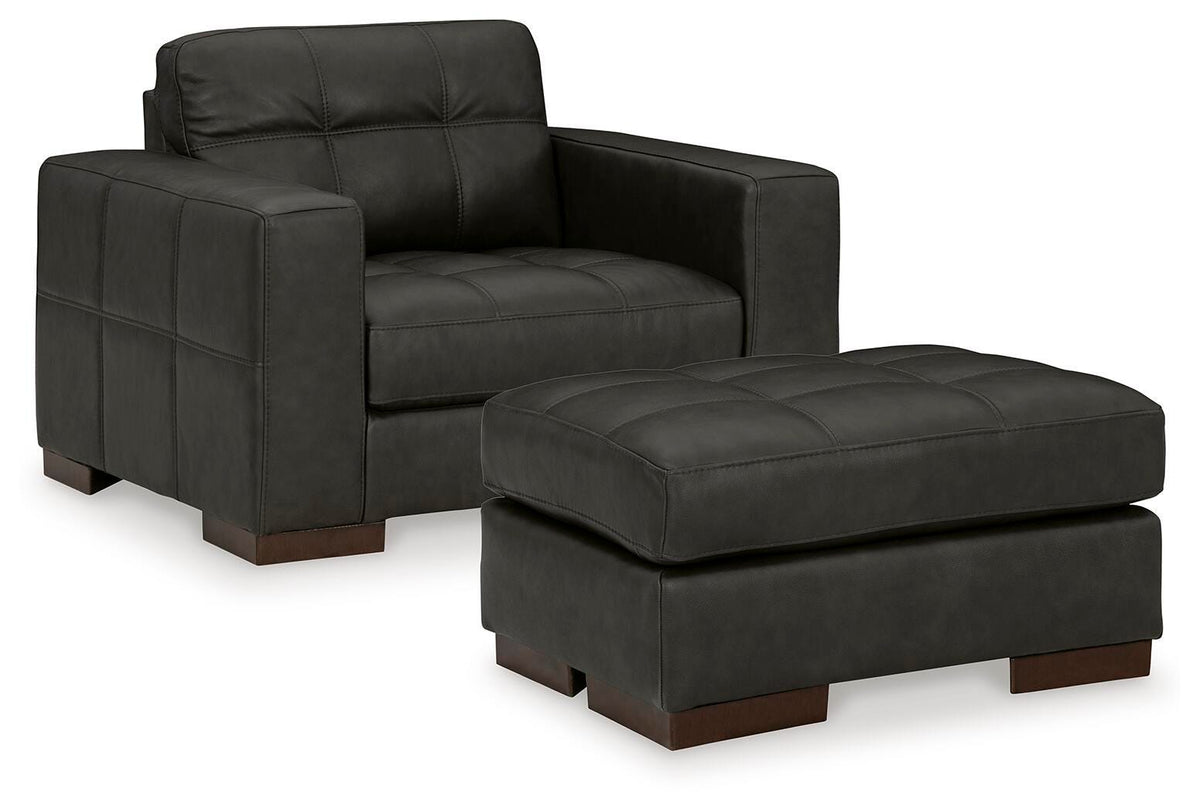 Luigi Oversized Chair and Ottoman - 56506U2 - product view or room setting; complete kit and included component views (supplier image 2)