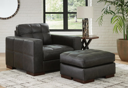 Luigi Oversized Chair and Ottoman - 56506U2 - product view or room setting; complete kit and included component views (supplier image 1)