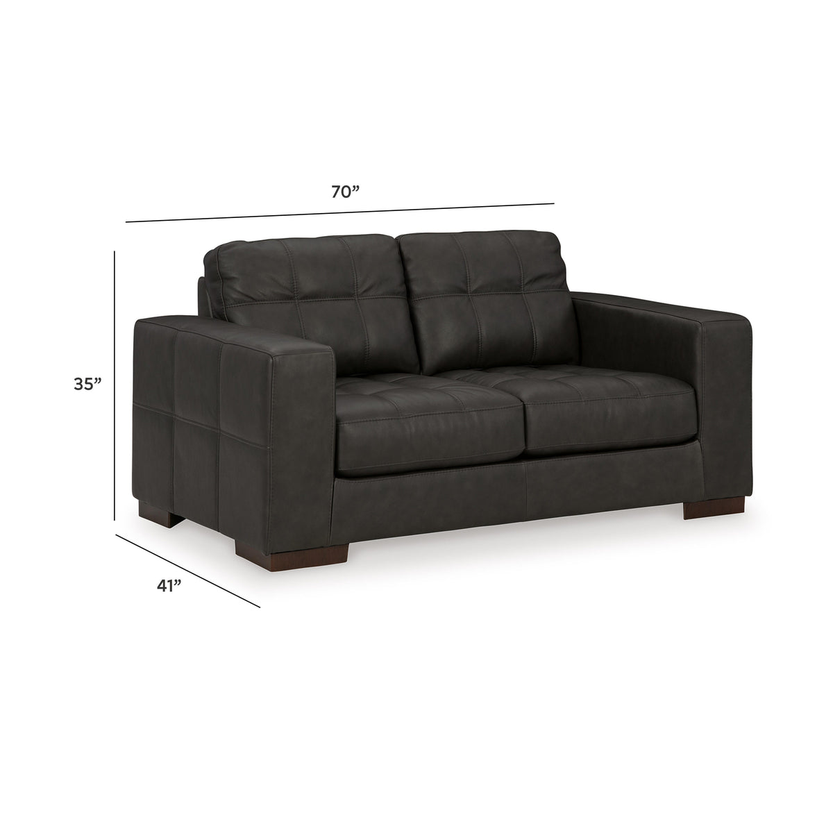 Luigi Loveseat - 5650635 - approximate manufacturer dimensions (supplier image 8)