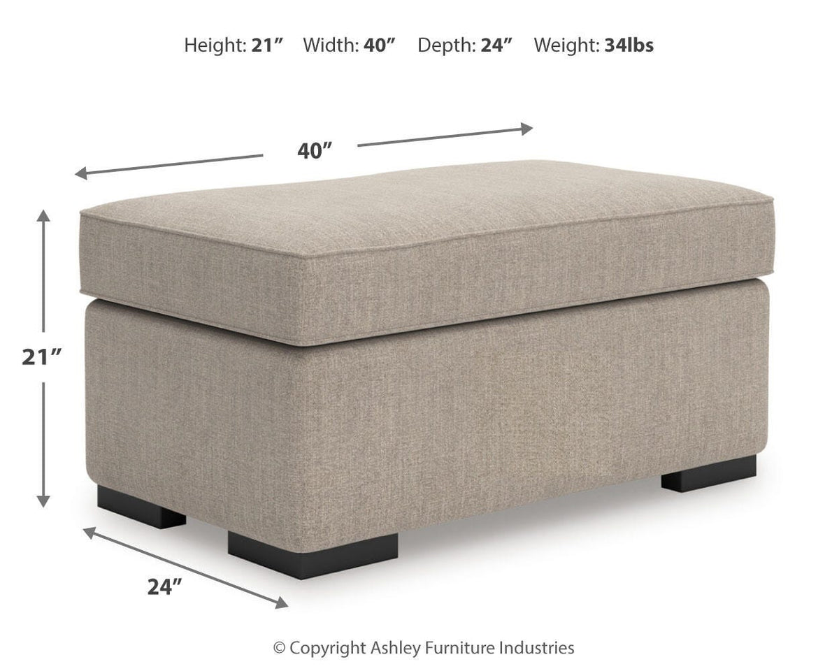 Sararose Ottoman - 5710214 - approximate manufacturer dimensions (supplier image 6)
