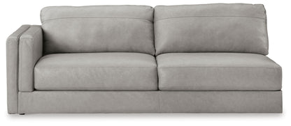 Amiata 2-Piece Sectional with Chaise and Ottoman - 57404U1 - product view or room setting; complete kit and included component views (supplier image 8)