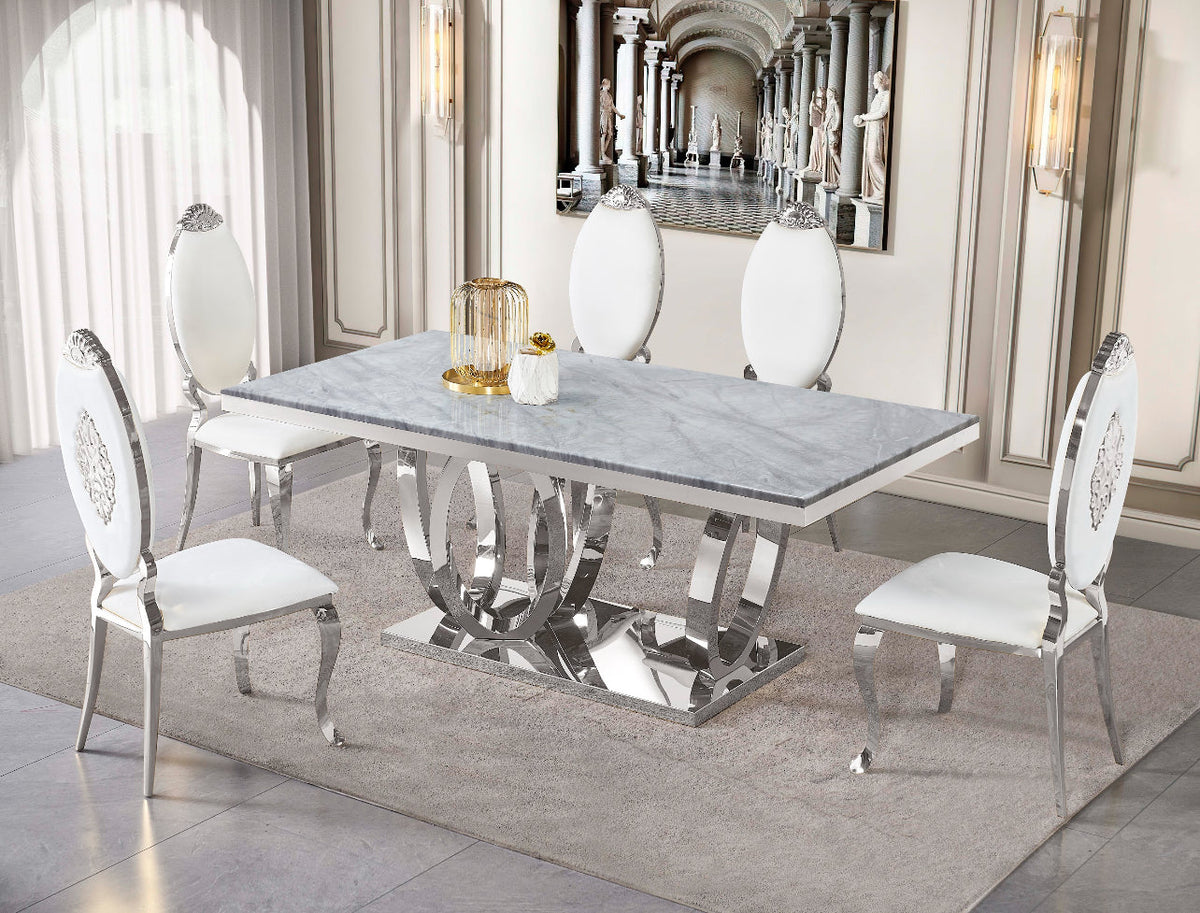 Tamara Dining Set — table or matching chair detail