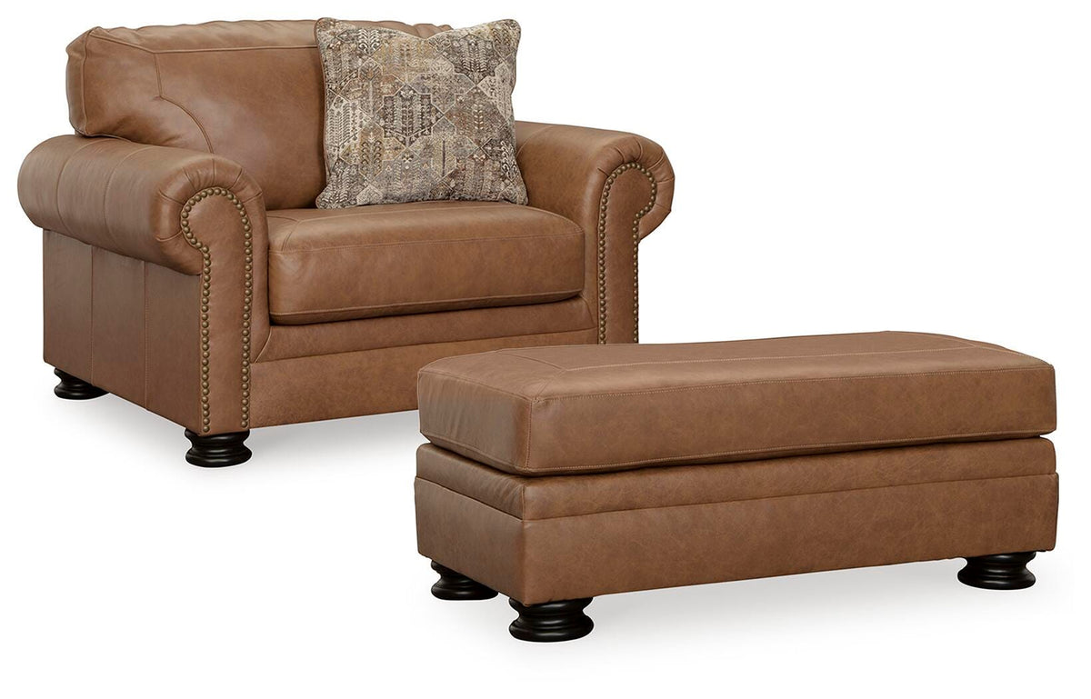 Carianna Oversized Chair and Ottoman - 57604U2 - product view or room setting; complete kit and included component views (supplier image 2)
