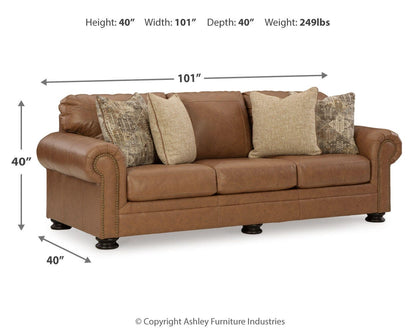 Carianna Queen Sofa Sleeper - 5760439 - approximate manufacturer dimensions (supplier image 10)