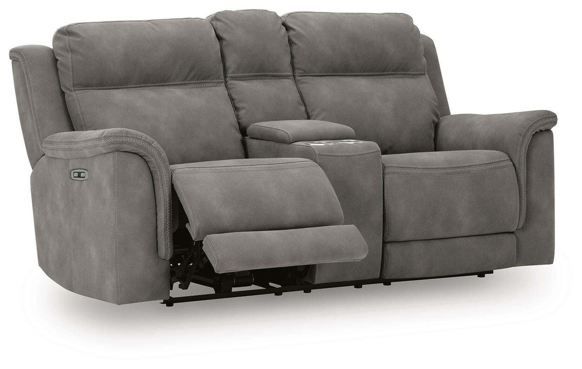 Next-Gen Durapella Power Reclining Loveseat with Console - 5930118 - product view or room setting; only loveseat included (supplier image 18)
