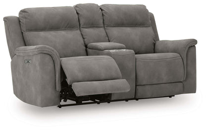 Next-Gen Durapella Power Reclining Loveseat with Console - 5930118 - product view or room setting; only loveseat included (supplier image 18)