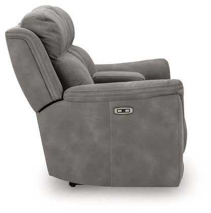 Next-Gen Durapella Power Reclining Loveseat with Console - 5930118 - product view or room setting; only loveseat included (supplier image 21)
