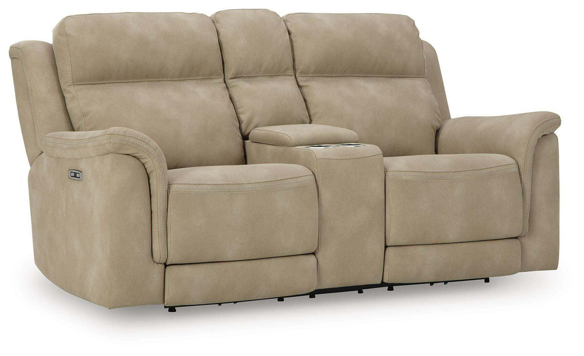 Next-Gen Durapella Power Reclining Loveseat with Console - 5930218 - product view or room setting; only loveseat included (supplier image 1)