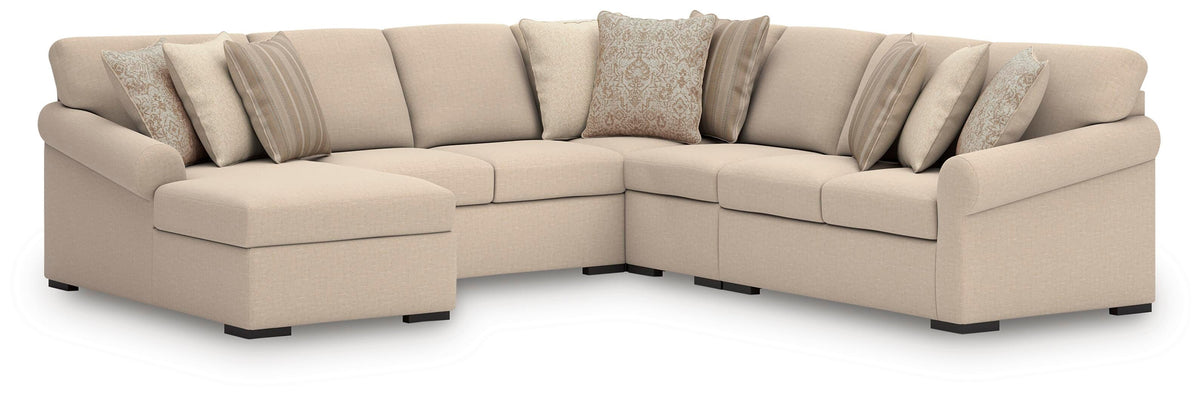 LadyMae Sectional - 59404S8 - product view or room setting; complete kit and included component views (supplier image 39)