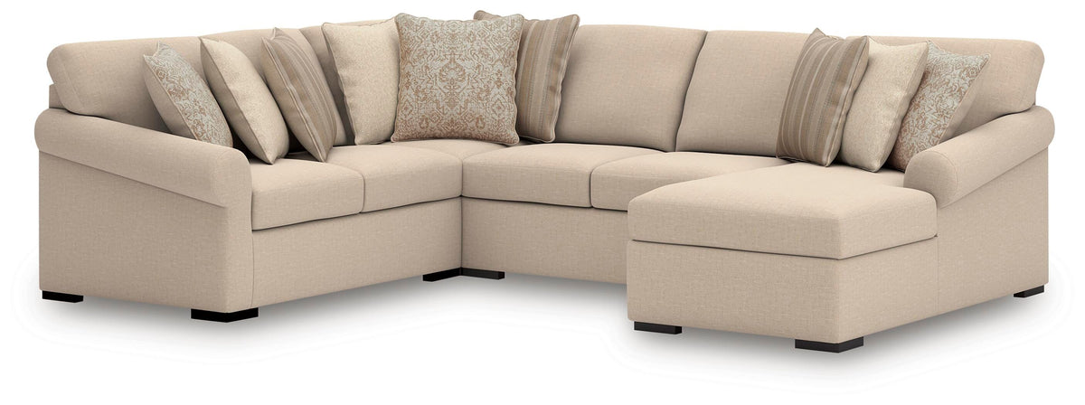 LadyMae Sectional - 59404S3 - product view or room setting; complete kit and included component views (supplier image 62)