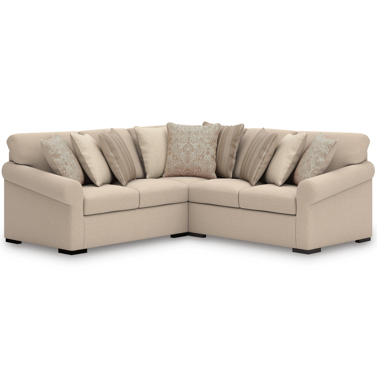 LadyMae Sectional - 59404S1 - product view or room setting; complete kit and included component views (supplier image 63)