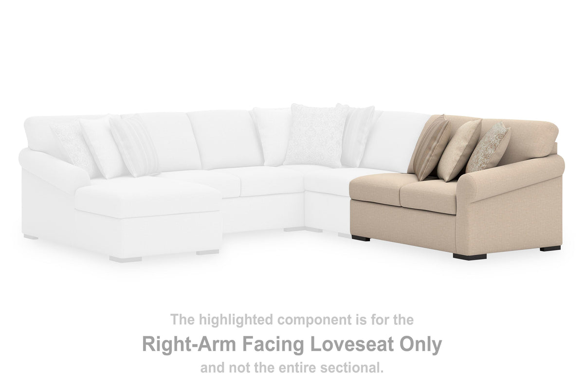 LadyMae Sectional - 59404S8, 59404S7, 59404S6, 59404S1, 59404S9 - product view or room setting; complete kit and included component views (supplier image 51)