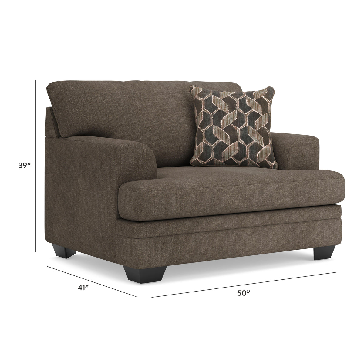 Stonemeade Oversized Chair - 5950523 - approximate manufacturer dimensions (supplier image 8)