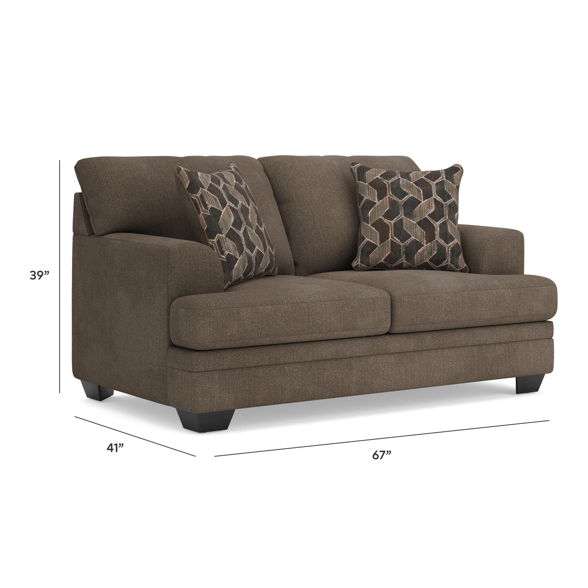 Stonemeade Loveseat - 5950535 - approximate manufacturer dimensions (supplier image 9)