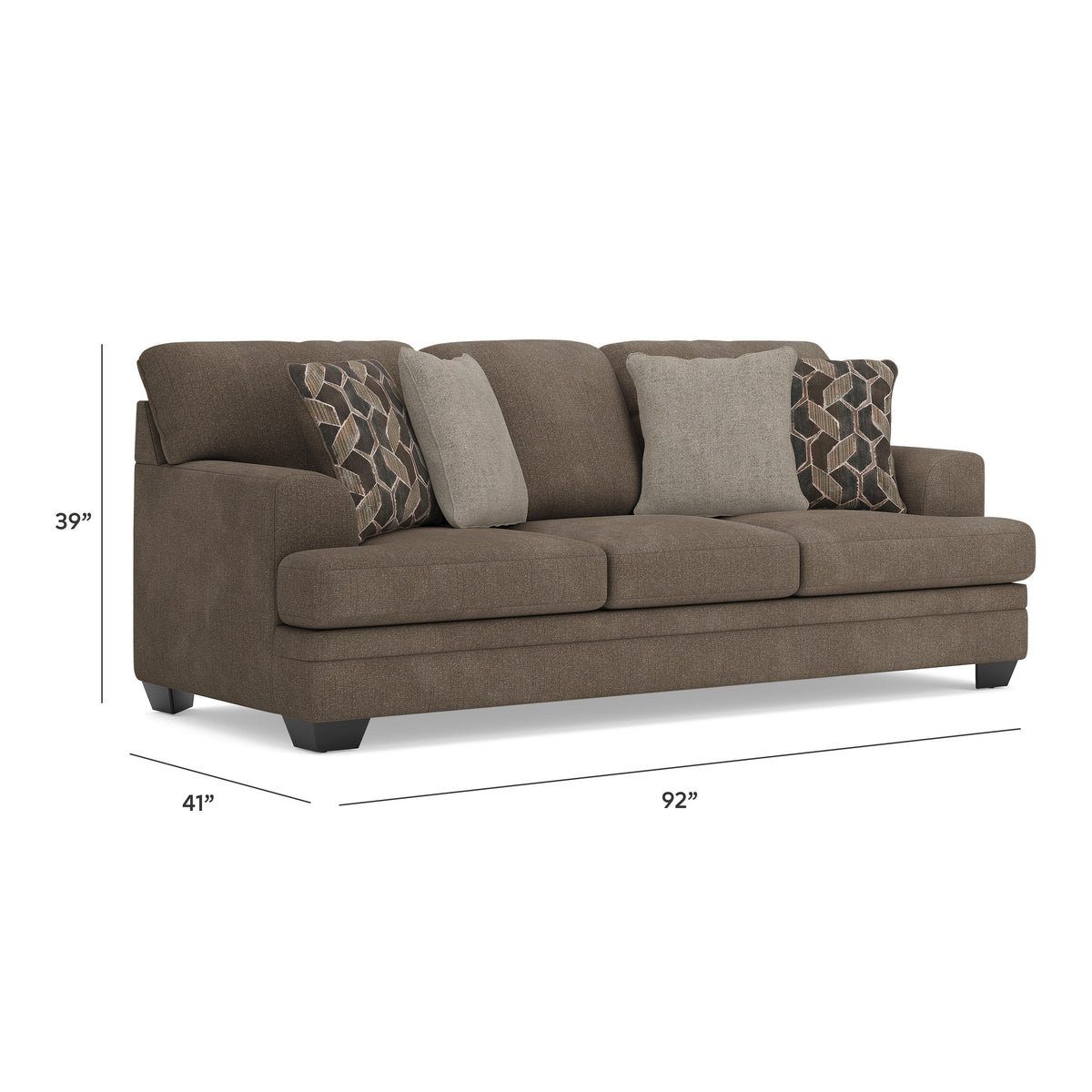 Stonemeade Sofa - 5950538 - approximate manufacturer dimensions (supplier image 9)