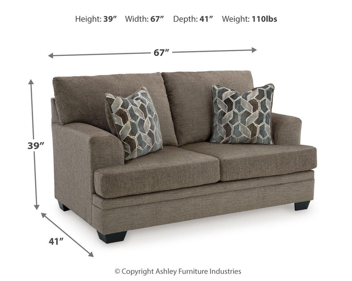 Stonemeade Loveseat - 5950535 - approximate manufacturer dimensions (supplier image 4)