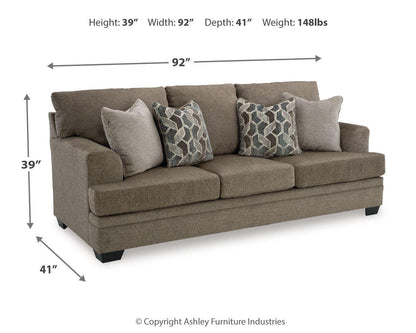 Stonemeade Sofa - 5950538 - approximate manufacturer dimensions (supplier image 4)