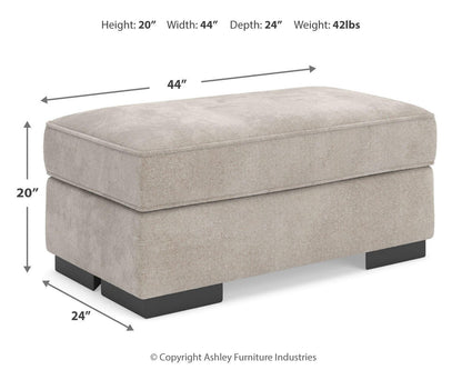 High Profile Sofa, Oversized Chair and Ottoman - 59902U1 - approximate manufacturer dimensions (supplier image 21)