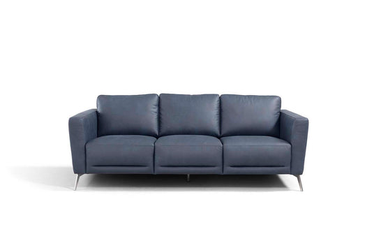 Astonic - Sofa & Loveseat Set - Blue Leather