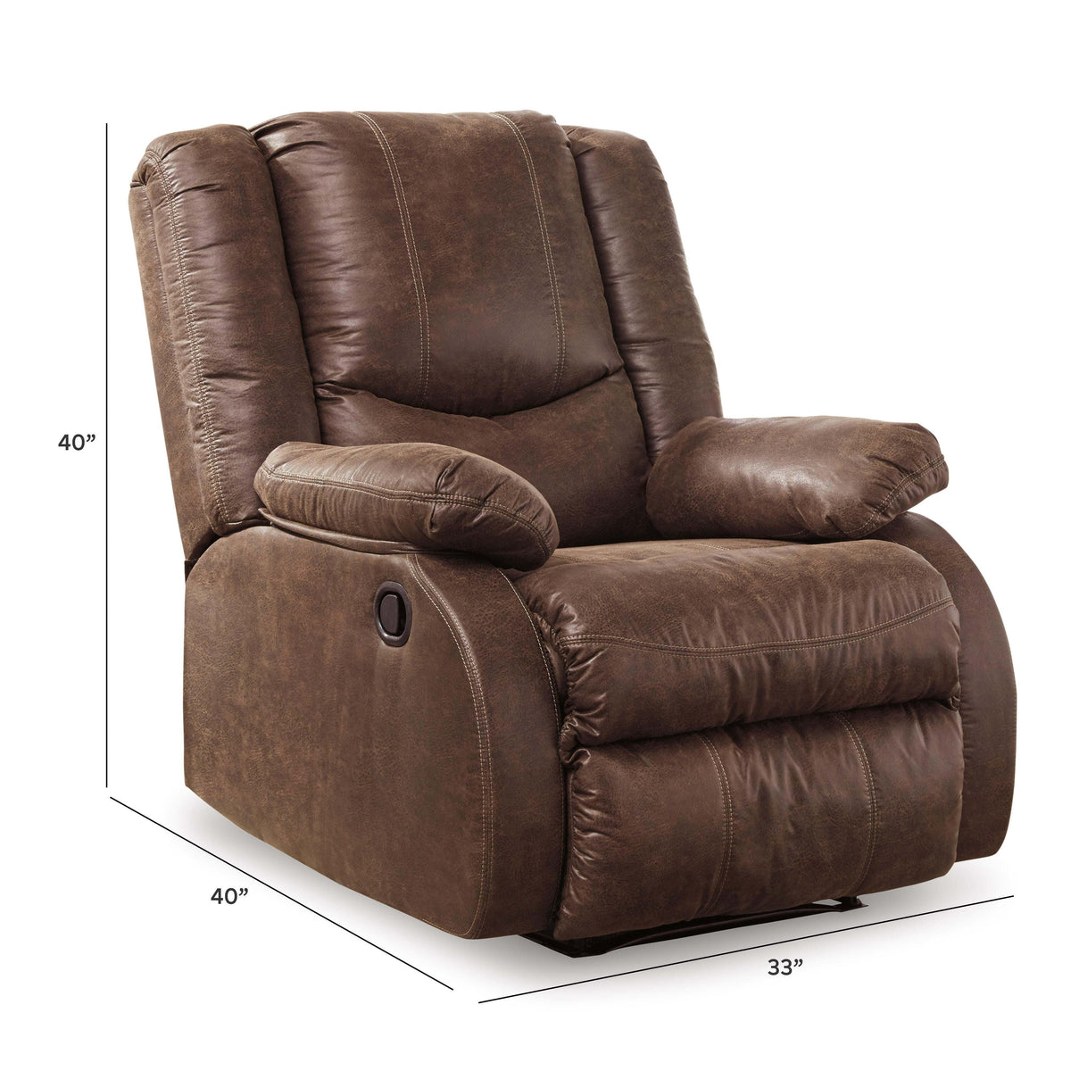 Bladewood Recliner - 6030529 - approximate manufacturer dimensions (supplier image 10)