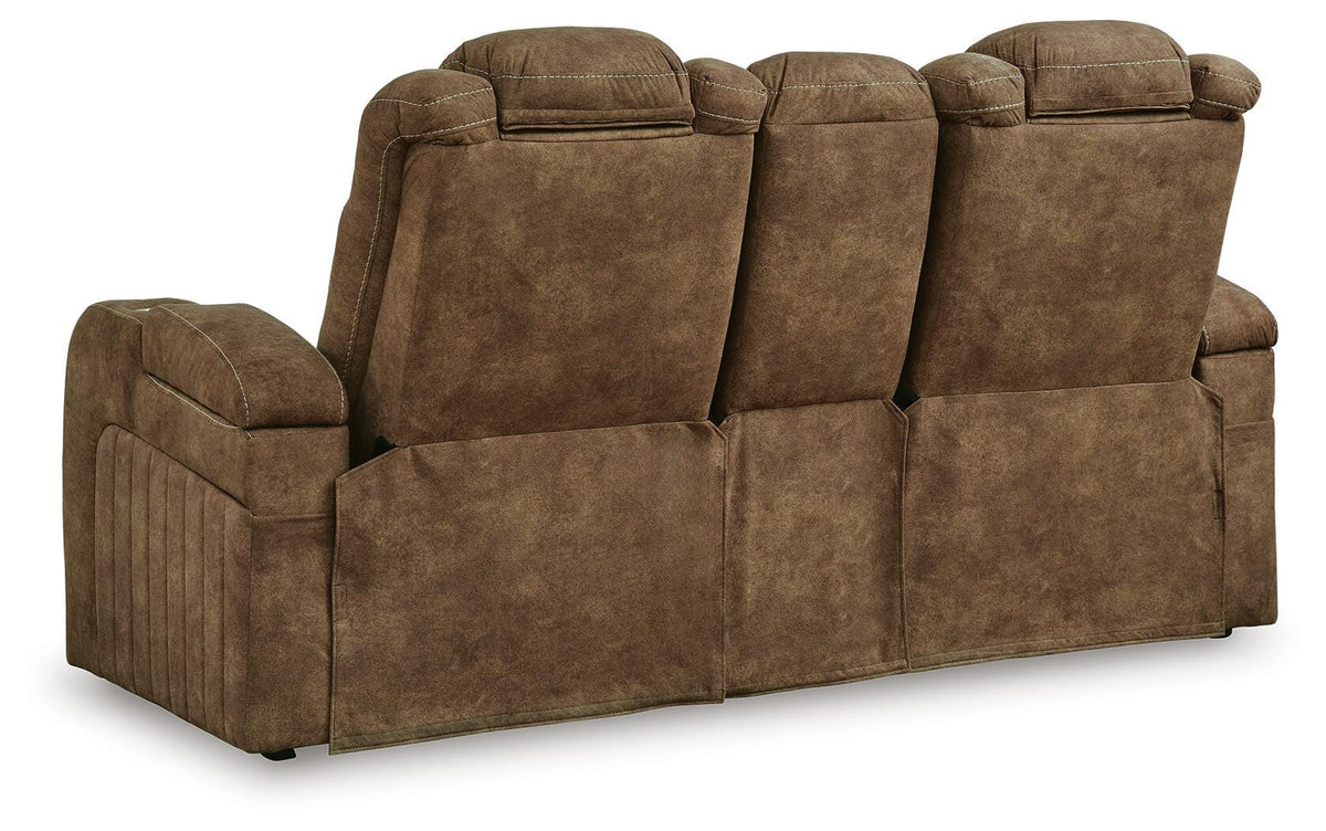 Wolfridge Power Reclining Loveseat - 6070318 - product view or room setting; only loveseat included (supplier image 7)