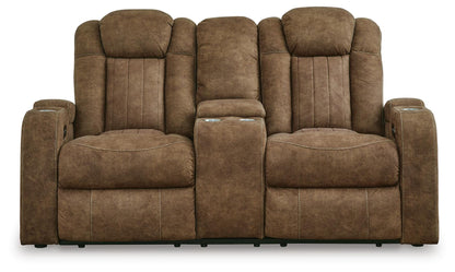 Wolfridge Power Reclining Loveseat - 6070318 - product view or room setting; only loveseat included (supplier image 4)