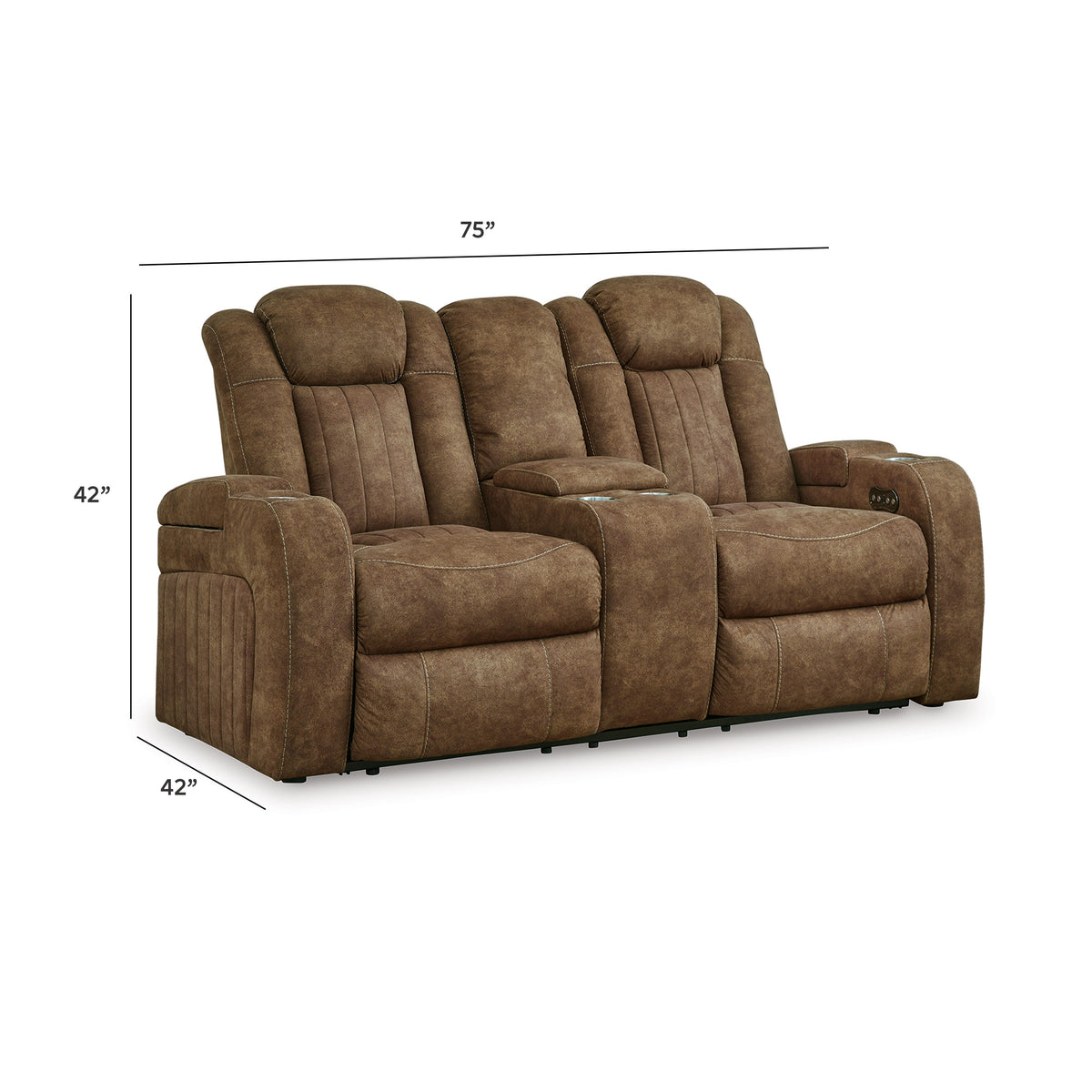 Wolfridge Living Room Sets - 60703U1, 60703U2 - approximate manufacturer dimensions (supplier image 29)