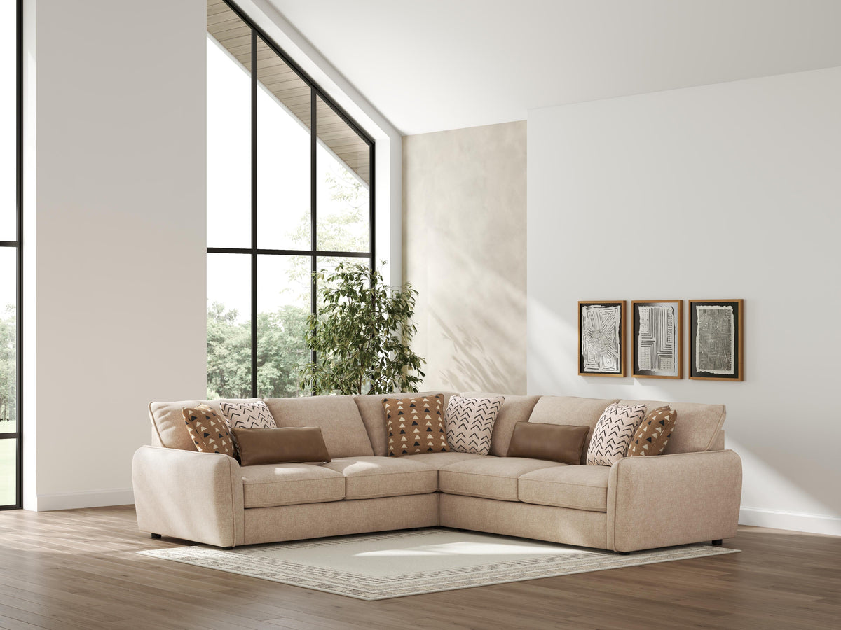 Seyler Sectional - 61405S1 - product view or room setting; complete kit and included component views (supplier image 31)