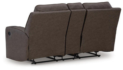 Lavenhorne Reclining Loveseat with Console - 6330694 - product view or room setting; only loveseat included (supplier image 3)
