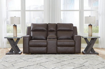 Lavenhorne Reclining Loveseat with Console - 6330694 - product view or room setting; only loveseat included (supplier image 4)